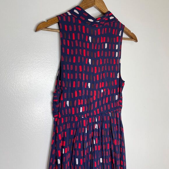 11-1-Tylho Anthropologie Blue Dash Sleeveless Maxi Dress Size XS Women’s - Picture 8 of 12